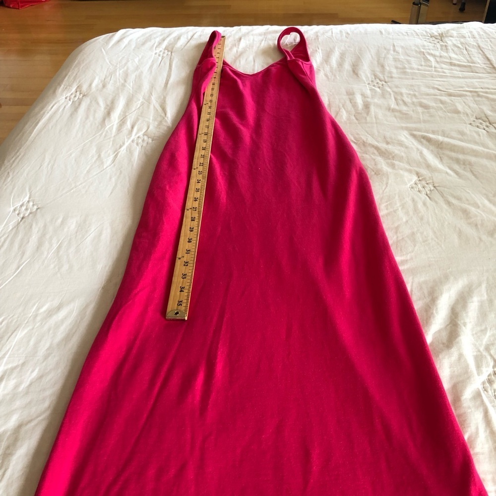 Reformation Hot Pink Bodycon Long Maxi Tank Dress XS - Picture 10 of 10